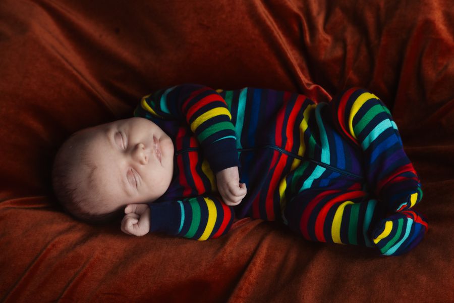 Baby with Balloons Newborn Photography at Cobalt Studios PDX Portland